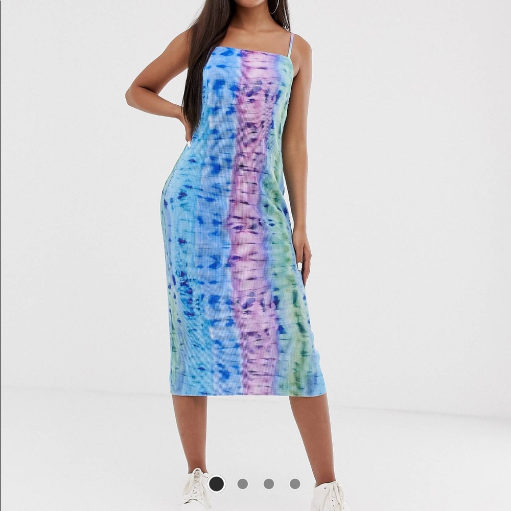 NWOT tie dye midi dress
